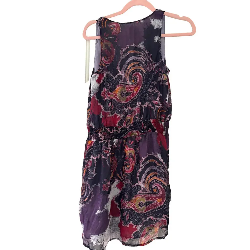 Boho Free People multi colored‎ tank summer dress size S preloved #57